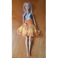 Háčkovaná sukňa pre bábiku Barbie